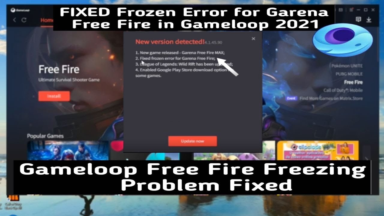 Gameloop New Update Fix Free Fire Freezing Problem Gameloop