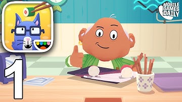 TOCA KITCHEN SUSHI - Gameplay Part 1 (iOS Android) - Games For Kids