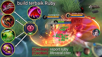 Item Ruby Buat Musuh Kena Mental Sampe Dibuat Frustasi!! Ruby Best Build 2023