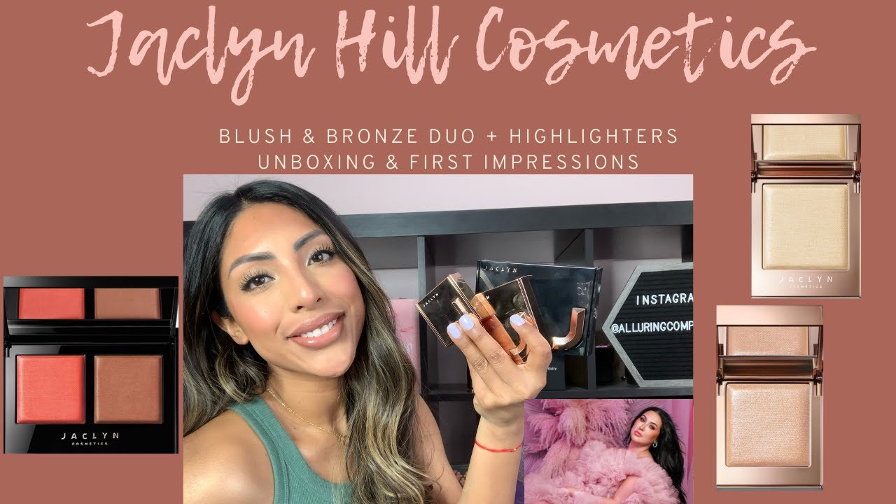 Jaclyn Hill Bronze & Blushing Duo + Accent Light Highlighters - 1st Impressions on Medium/Tan Skin
