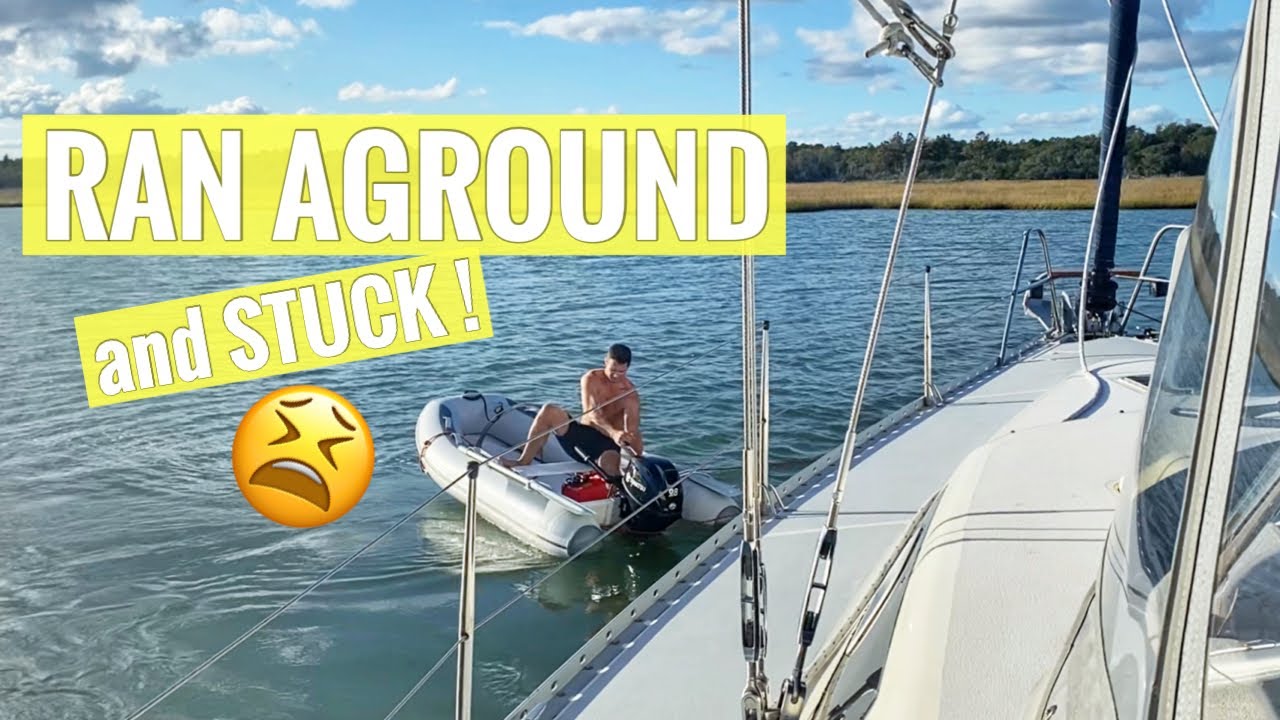 Sailing Noobs GET STUCK –  Grounded in the ICW  – Ep 11