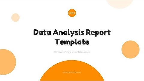 Data Analysis Report Sample PPT Template Free Download