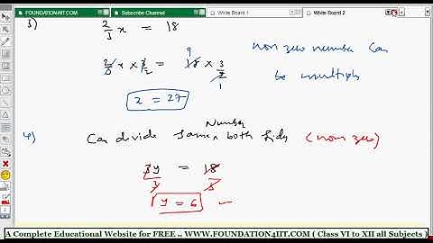 Rules for Solving Equations || Class 8 Maths ICSE ||