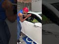 Experienced mechanic open car window with plunger  #Shorts