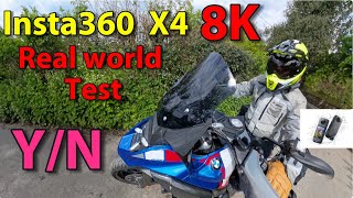 Insta 360 X4 REAL WORLD TEST ON A MOTORBIKE , BMW GS 1300 to be precise