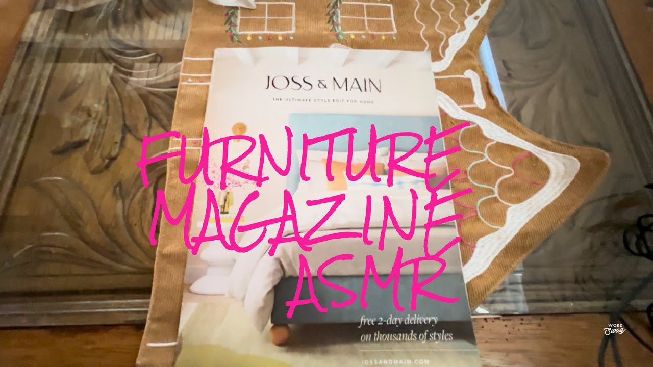 ASMR- Joss & Main -Furniture Magazine Whisper- عربى 🇱🇧