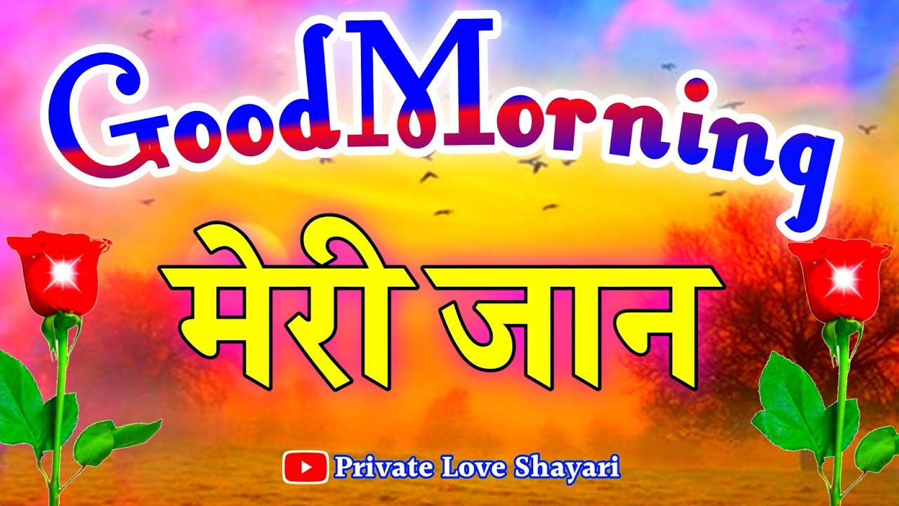 जान के लिए प्यार मोहब्बत गुड मॉर्निंग शायरी 🌹 Good morning my love 🌹