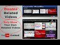 Disable Related Suggested Videos on YouTube Embed - WordPress Website