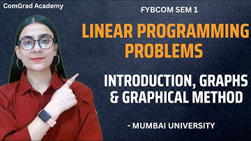 Linear programming problems| graphs of linear equation| FYBCOM SEM 1| Math & statistics| #bcom #mu