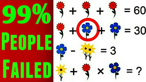 Puzzle answer : flowers math puzzle 99% people failed to answer | only for genius