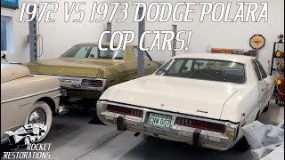 What Are The Differences Between A 1972 And 1973 Dodge Polara?  We Show You With These Two Cop Cars!