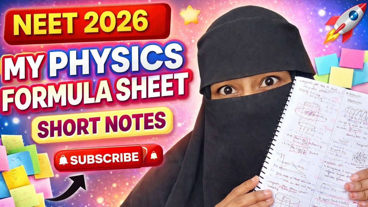 How To Make *Short Notes* For Physics❓🤔 || Physics Strategy For NEET 2026✍️ || NEET 2026📄