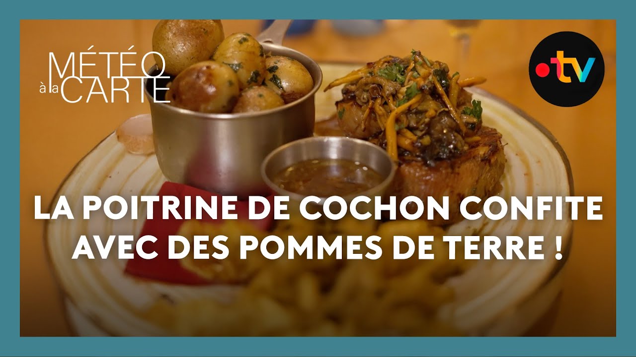 La poitrine de cochon confite avec des pommes de terre ! - Météo à la carte