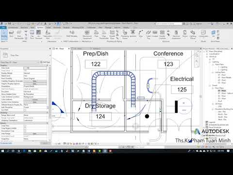 Hướng dẫn sử dụng Revit MEP 2019 | Bài 20: Bố trí ống gen (máng, cáp điện)