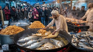 : 500KG FISH PAKORA SOLD DAILY | CRISPY FISH PAKODA RECIPE | BEST PESHAWAR STREET FOOD PAKORA FAROSH