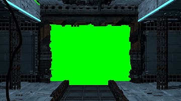 4K Spaceship Door Open Green Screen Sci fi Door Opening 2