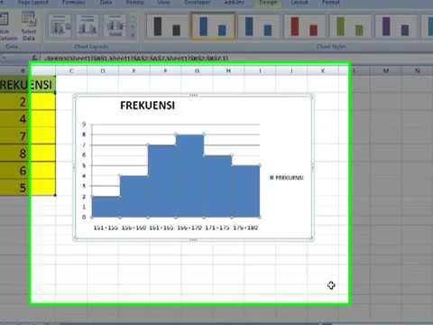 Tutorial Membuat Histogram Menggunakan Excel Youtube