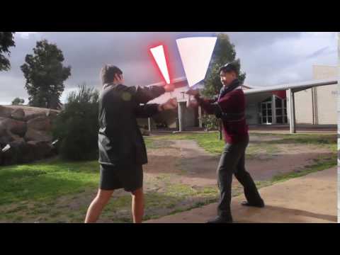 After Effects Light Saber and Sparks Example