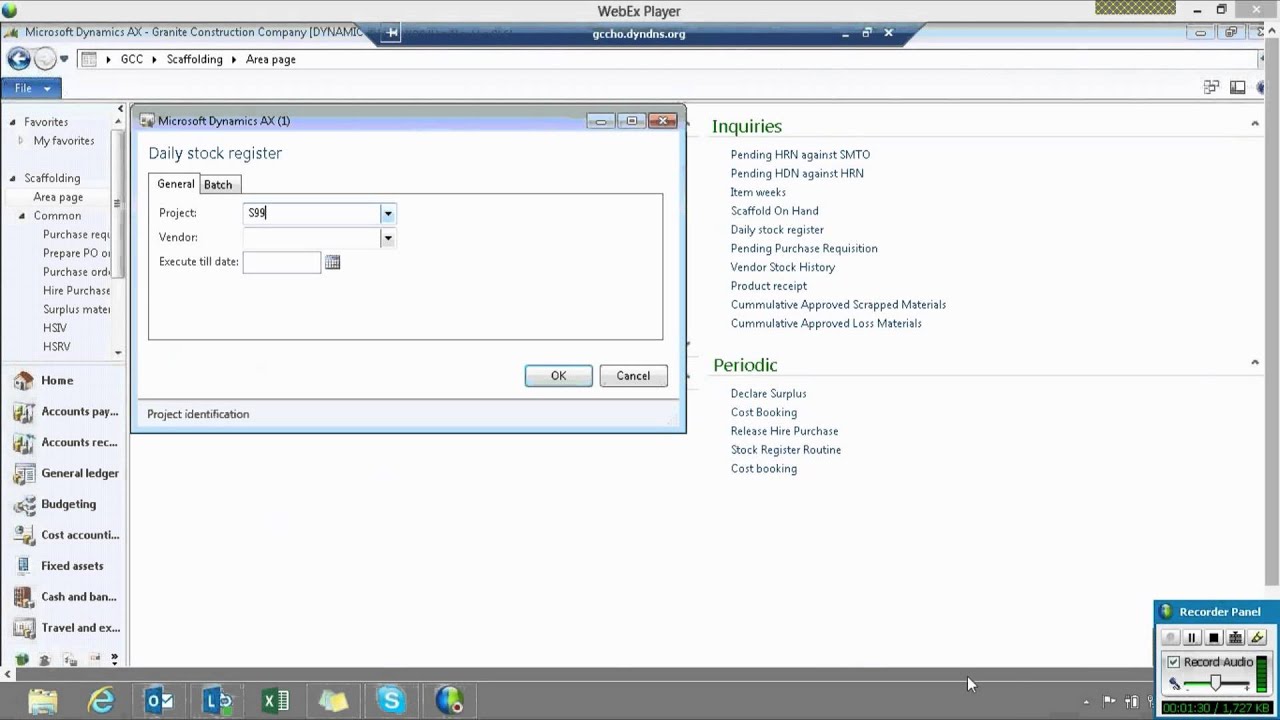 Tool management (Scaffolding) - CEM AX Construct