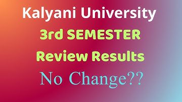 Kalyani University b.a/b.sc/b.com 3rd semester review results published 2023-2024
