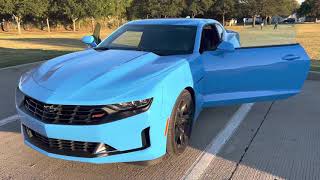 2022 Camaro 1LT Coupé Rapid Blue Overall Review! Turbocharged, Sport mode and much more