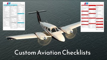 Create Custom Aviation Checklists | FlightChecklists.com
