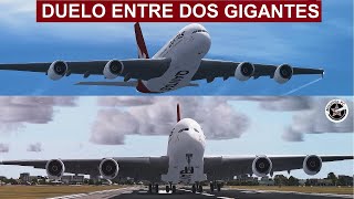 Duelo entre dos Superjumbos A380 de Qantas  Vuelo 12 y 94