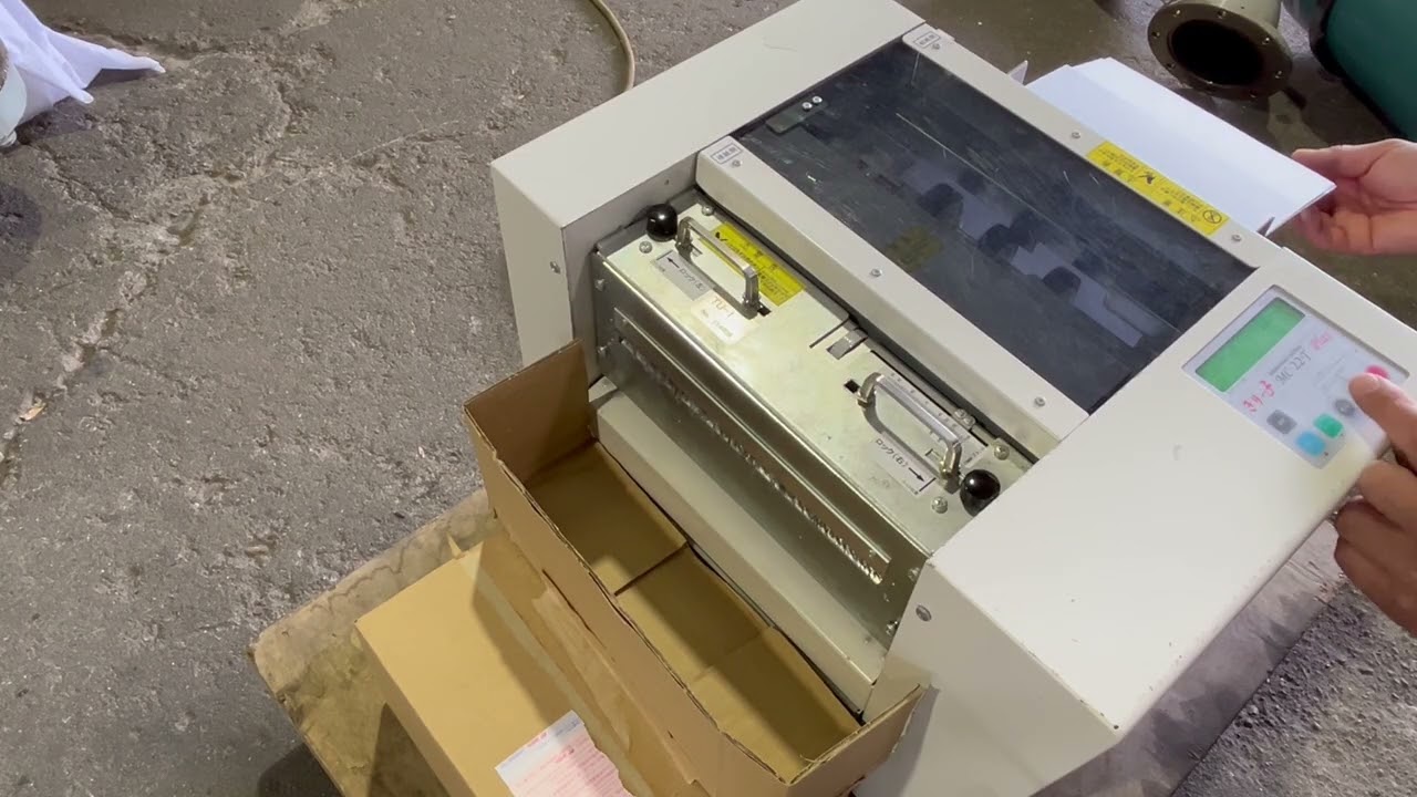中古] 岩通 名刺カッターきりっ子MC-22T Plus(114808) 動作確認動画