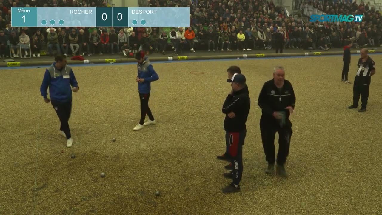 National de Tours à pétanque - ½ finale : Rocher vs Desport