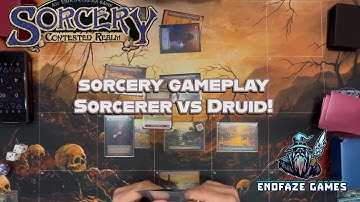 Sorcery Gameplay! Sorcerer vs Druid | EndFaze Games