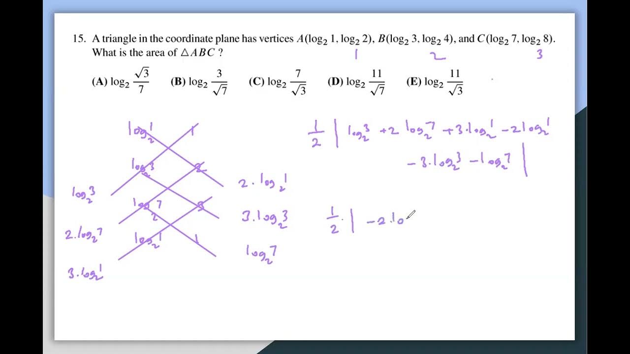 2024 AMC 12B Logarithms Problems 8 &15 YouTube