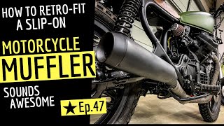 Custom Fit A ★ Muffler to a Motorcycle Exhaust - [SOUNDS AWESOME]