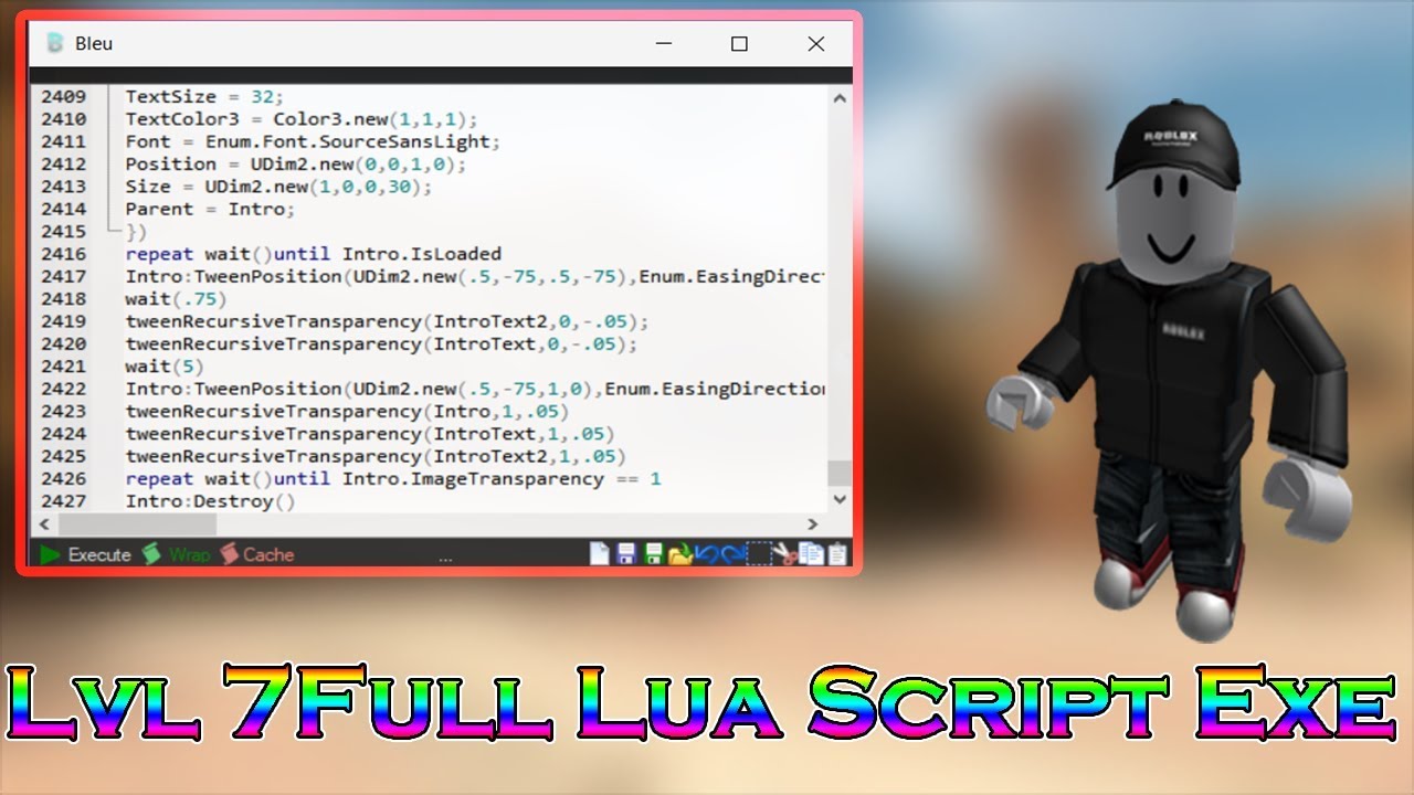 Roblox Level 7 Full Lua Script Executer Free Youtube - roblox level 7 lua script executor hexus youtube