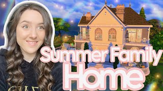 building in the sims 4 BUT its a summer family home build challenge The sims 4 build challenge