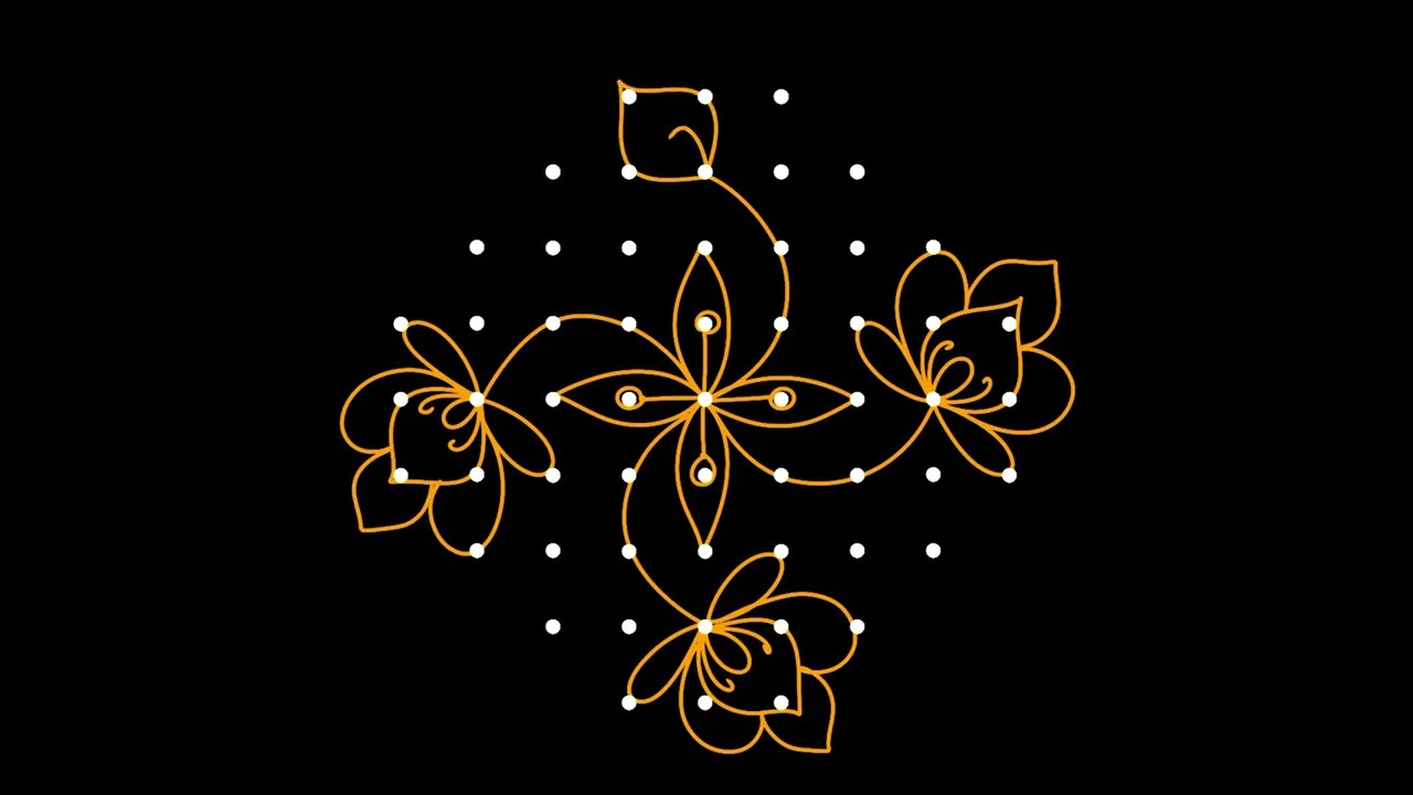 2 Simple Sankranthi Rangoli Designs|traditional kolam|Sankranthi Chukkala muggulu  