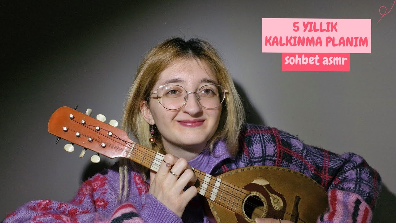 Türkçe ASMR | 5 YILLIK KALKINMA PLANIM ✨️ mandolin çalıyorum, türkü çığırıyorum 🎙 #asmr