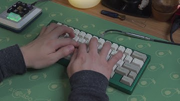 Finder Works Hyphen Prototype with lubed MX Blacks (PBT) Typing Sounds