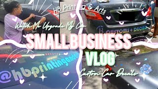 🌟SMALL BUSINESS VLOG 08🌟| Putting high quality custom handmade decals on my car!