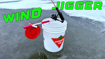Redneck Ingenuity Wind Jigger For Ice Fishing