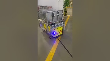 Automated AGV with systems for Streamlined material handling. #innovation #supplychain  #logistics