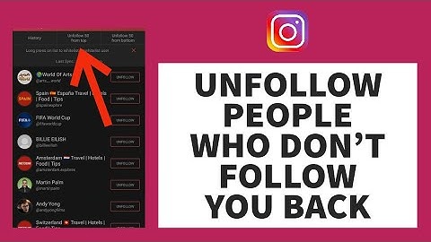 How To Unfollow People Who Don