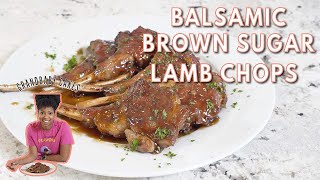 How to Cook Lamb Chops in a Skillet | Balsamic Brown Sugar Recipe