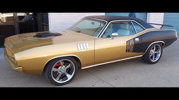 RESTOMOD - RESTORATION 1971 CUDA  - BODYWORK / FINISHOUT VIDEO WITH BUILD PICTURES