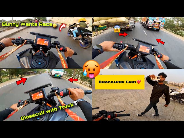 Duke 390 Gen3 Race with R15 bunny🔥| Close calls in bhagalpur class=