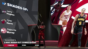 NBA 2K24 RARE BUILDS - 2-WAY INSIDE-OUT COMBO GUARD
