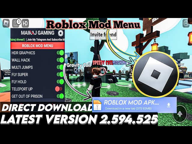 🤑Roblox 2.594.525 Mod Menu - Roblox Mod Apk v2.594 Gameplay 