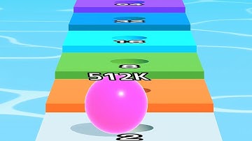 Ball Run Infinity Number Up To (128M, 256M, 512M, 1024M) ! All Levels Gameplay Part 393 android, ios
