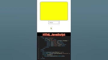 JavaScript Select Option Change Background Color