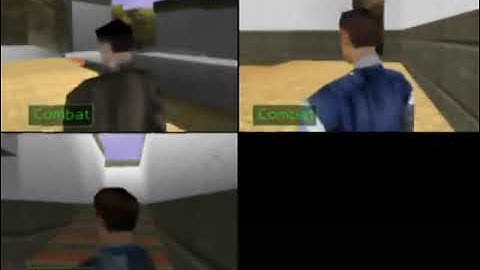 Perfect Dark Multiplayer Deathmatch (3 Players)