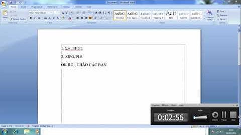 Tắt, bật chức năng tự động đánh số thứ tự đầu dòng, tự động đánh số thứ tự